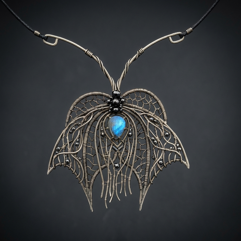 Orchid Pendant — Labradorite Pendant - Image 1
