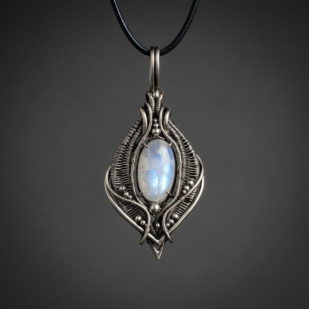 Stone of the Silent North — Moonstone Pendant - Image 1