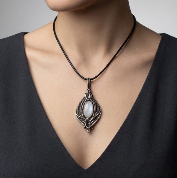 Stone of the Silent North — Moonstone Pendant - Image 2