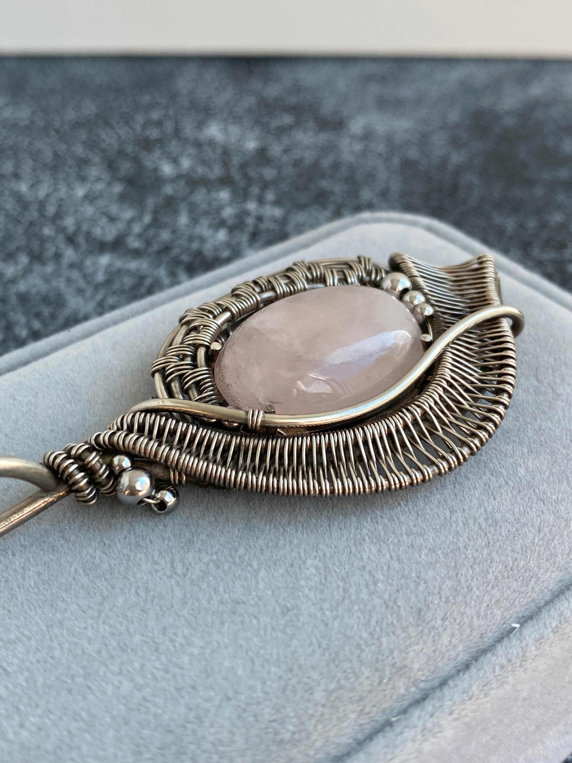 Eye of Love — Rose Quartz Pendant - Image 3