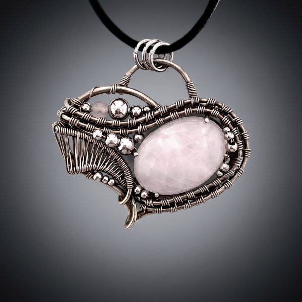 Heart of the New Path — Rose quartz Pendant