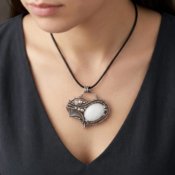 Heart of the New Path — Rose quartz Pendant - Image 2