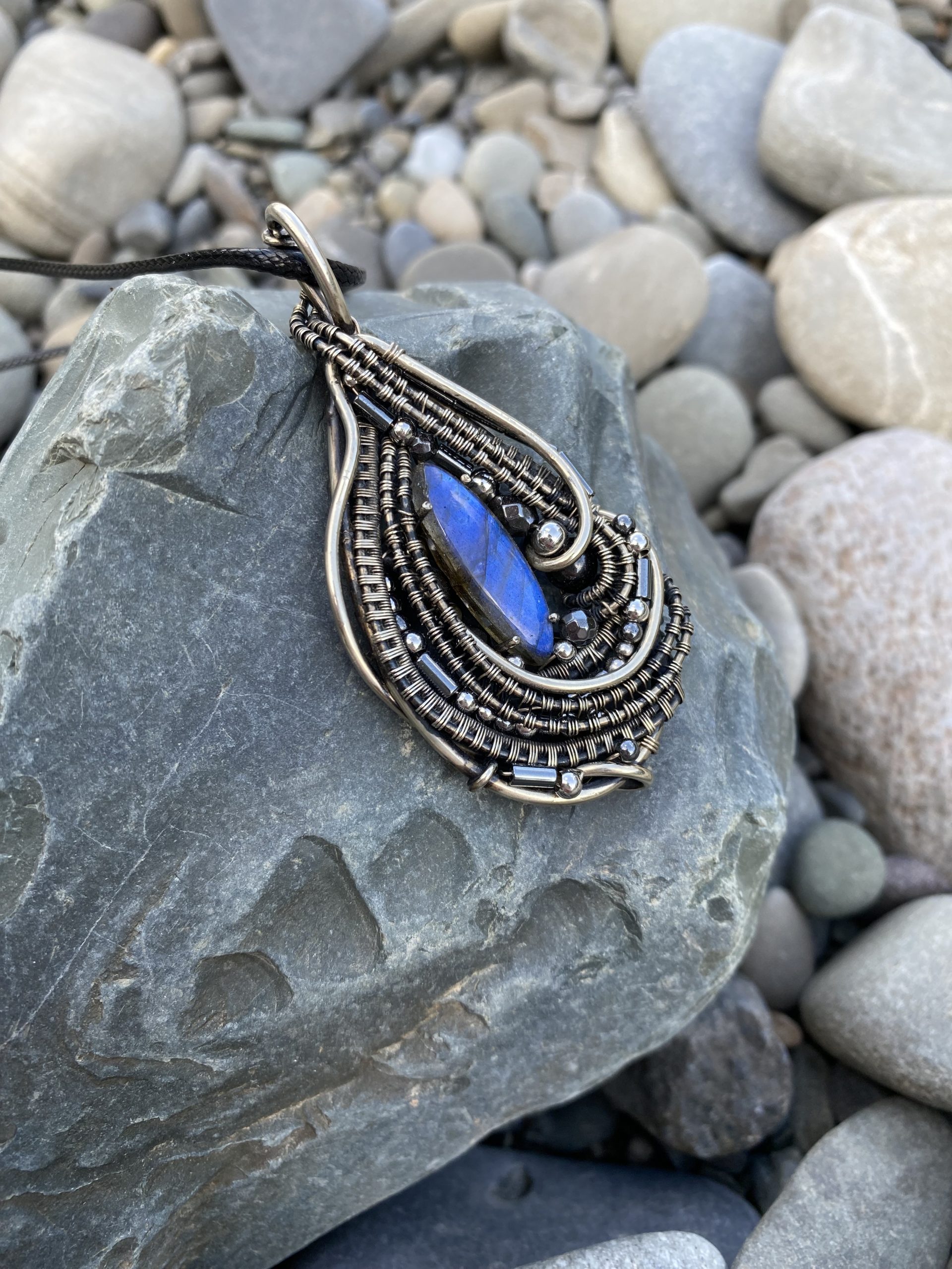 Echo of the Deep — Labradorite Pendant - Image 4