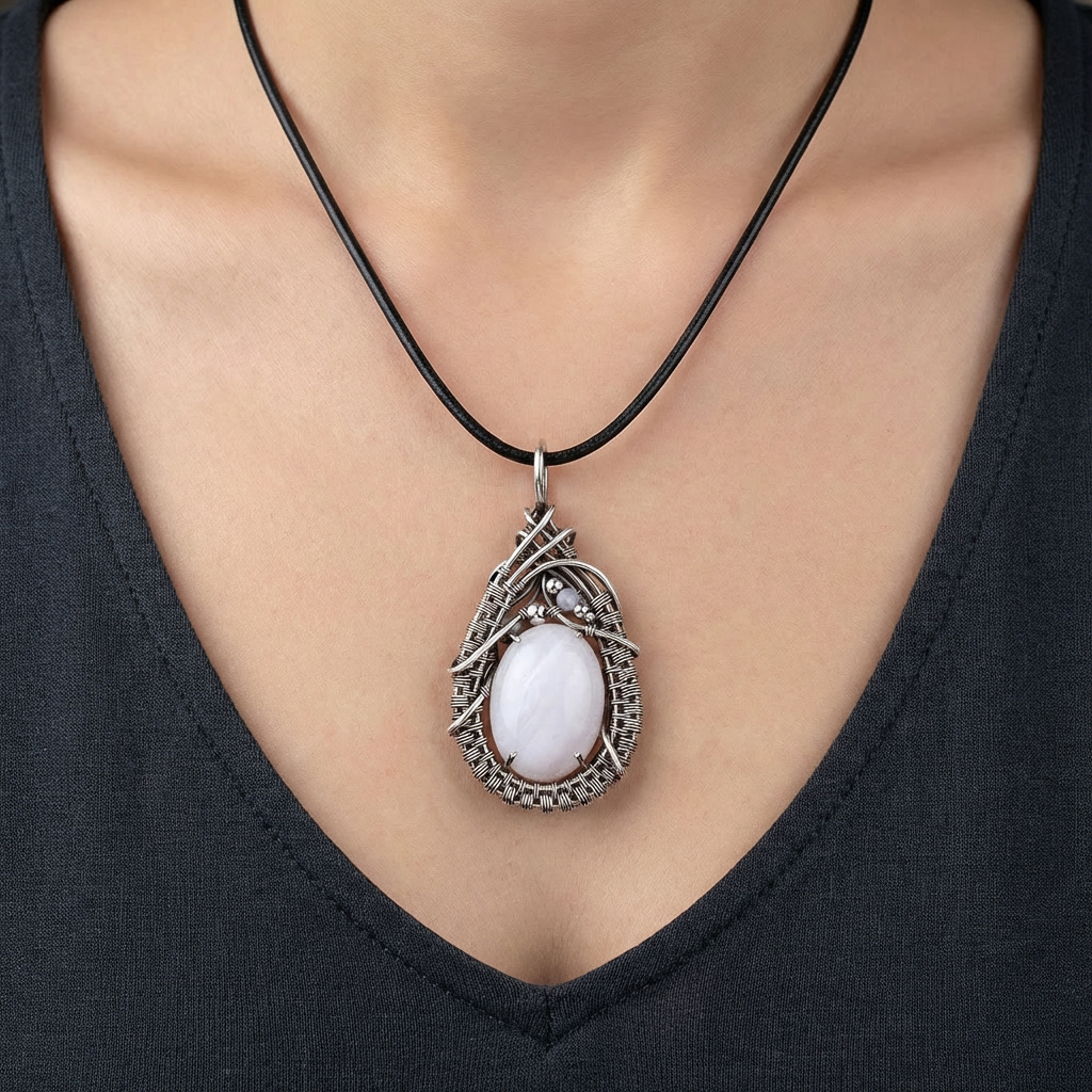 Heartseer — Rose Quartz Pendant - Image 1
