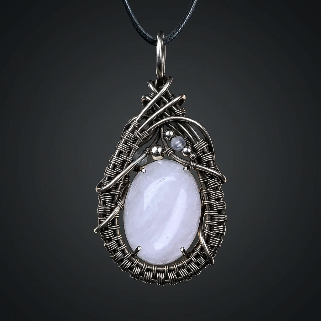 Heartseer — Rose Quartz Pendant - Image 2