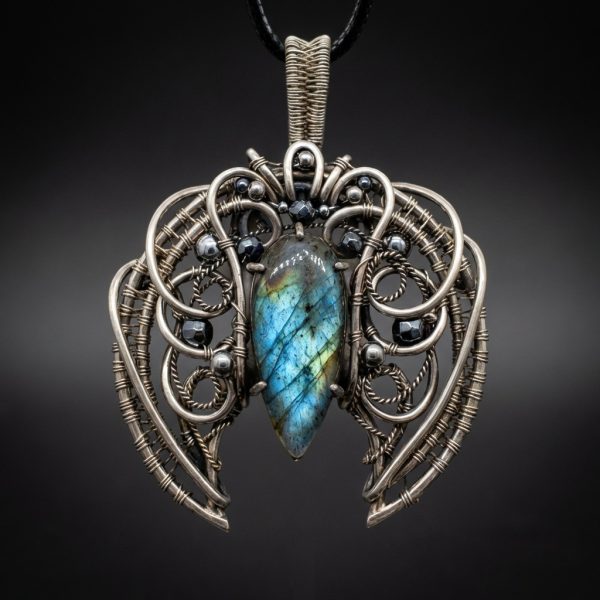 Wings of Intuition — Labradorite Pendant