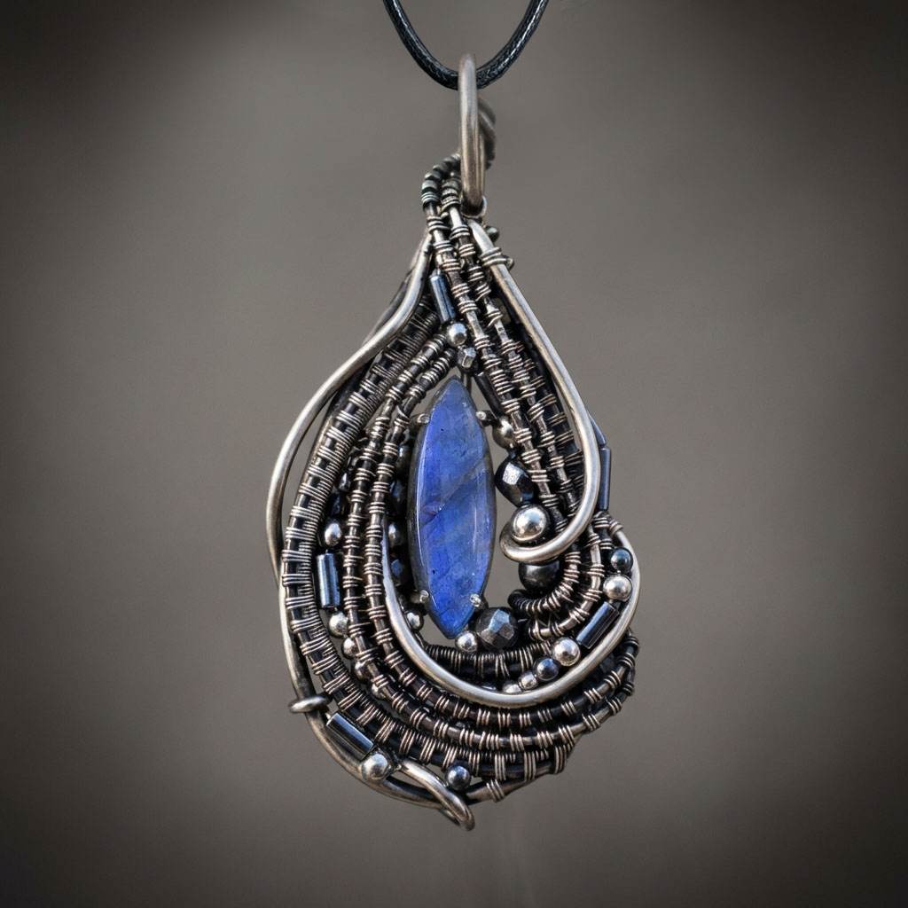 Echo of the Deep — Labradorite Pendant - Image 1