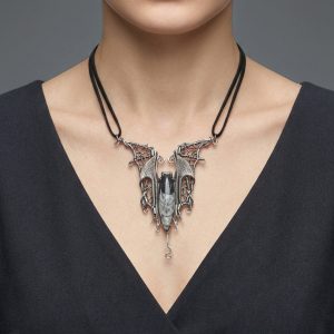Bat of Darkness — Orthoceras Pendant