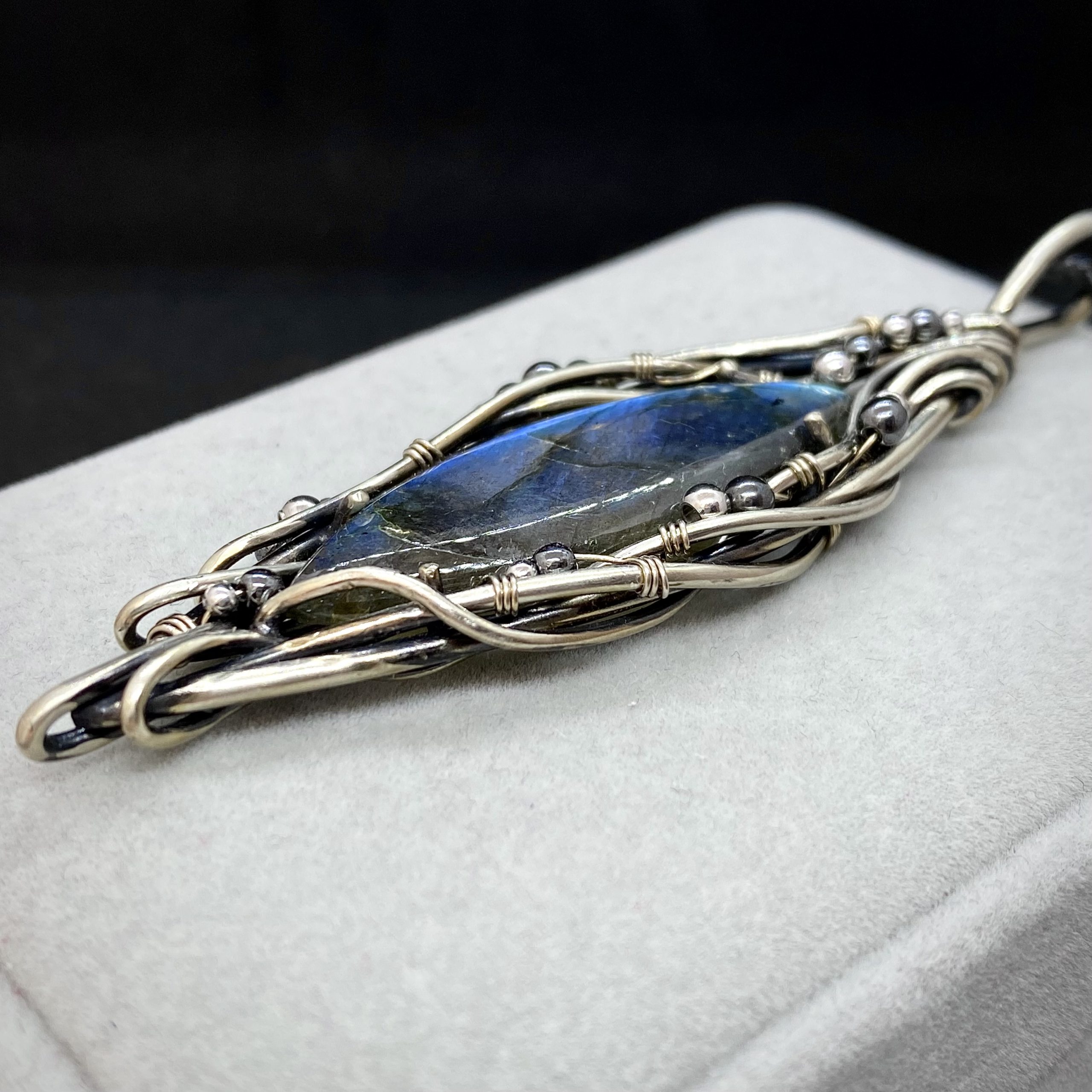 Serpent Vine — Labradorite Pendant - Image 5