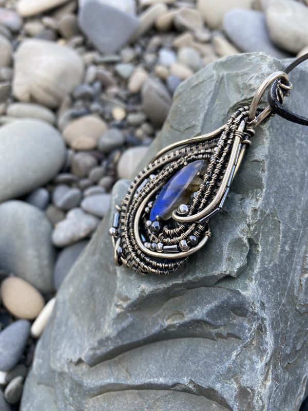Echo of the Deep — Labradorite Pendant - Image 3
