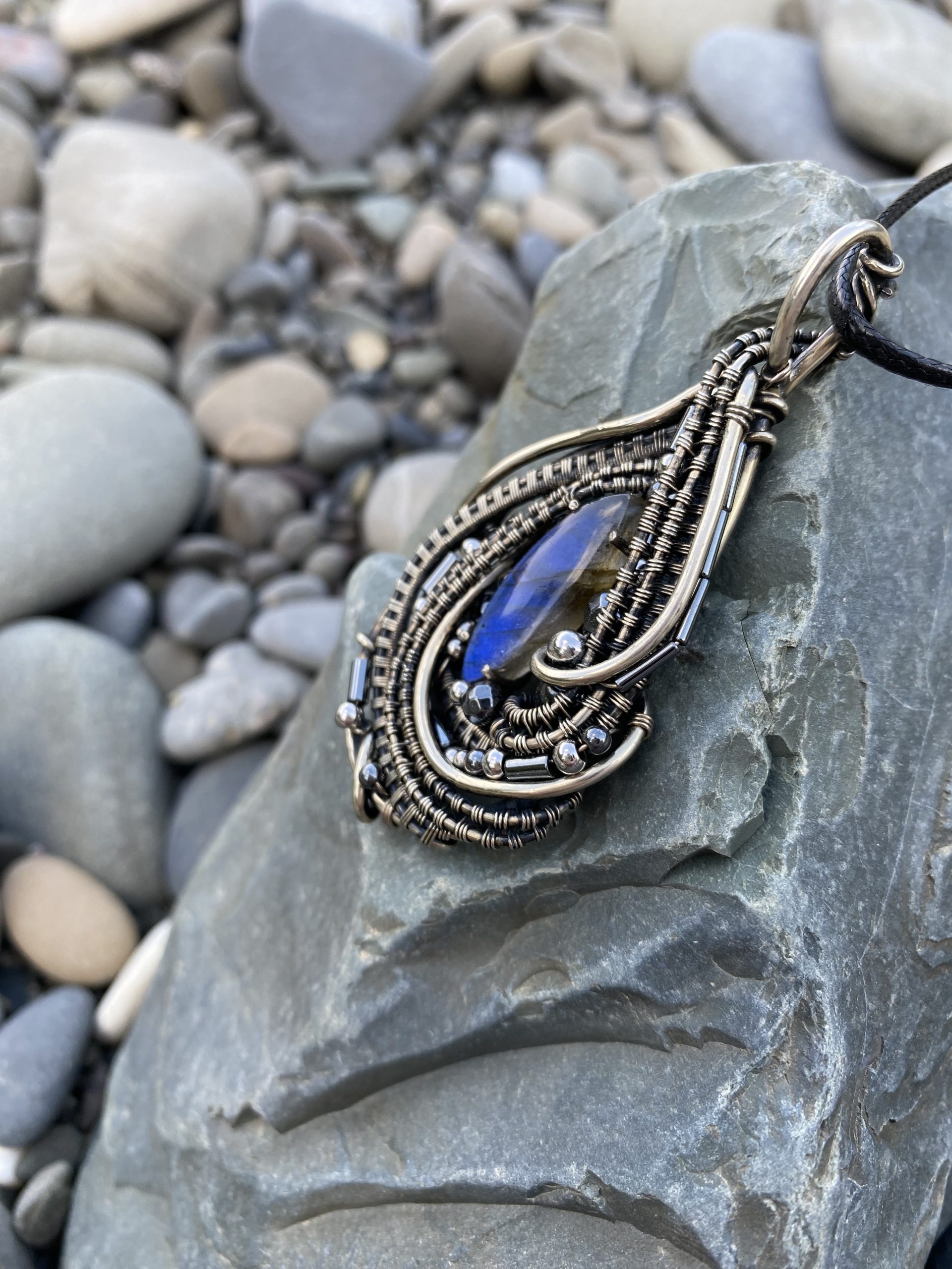 Echo of the Deep — Labradorite Pendant - Image 3