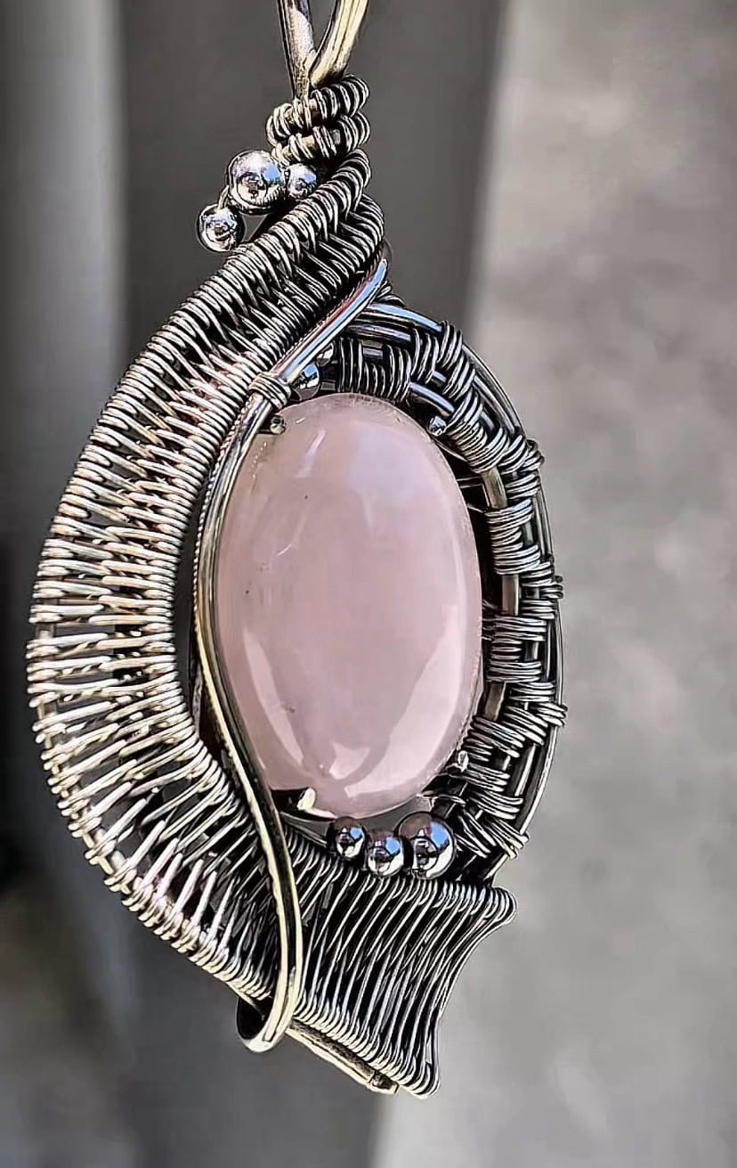 Eye of Love — Rose Quartz Pendant - Image 3