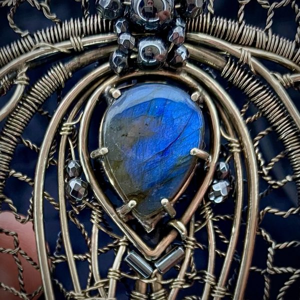 Orchid Pendant — Labradorite Pendant - Image 5