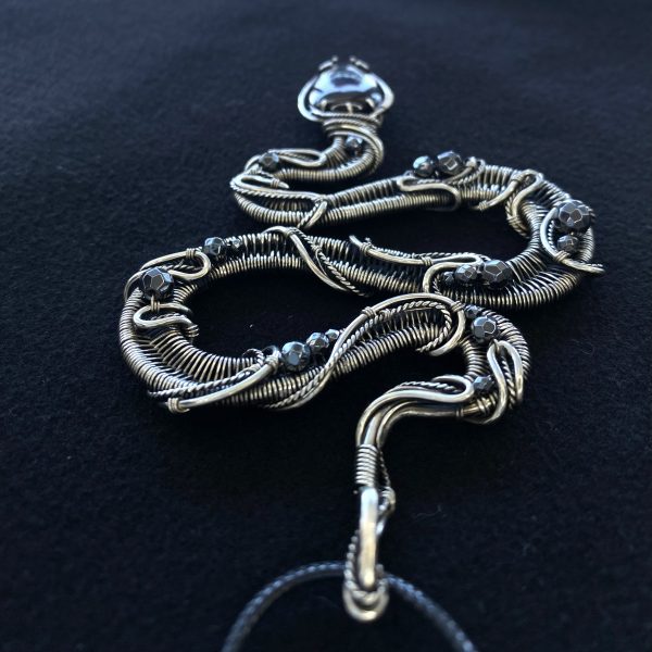 Serpent’s Grace — Garnet Pendant - Image 4