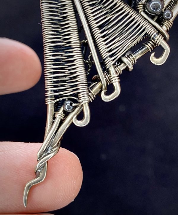 Midnight Bat — Black Tourmaline Pendant - Image 4