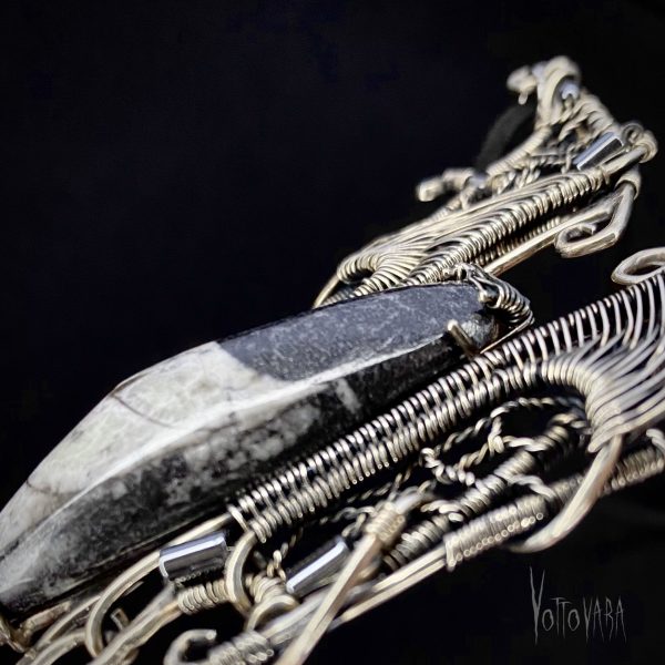 Bat of Darkness — Orthoceras Pendant - Image 3