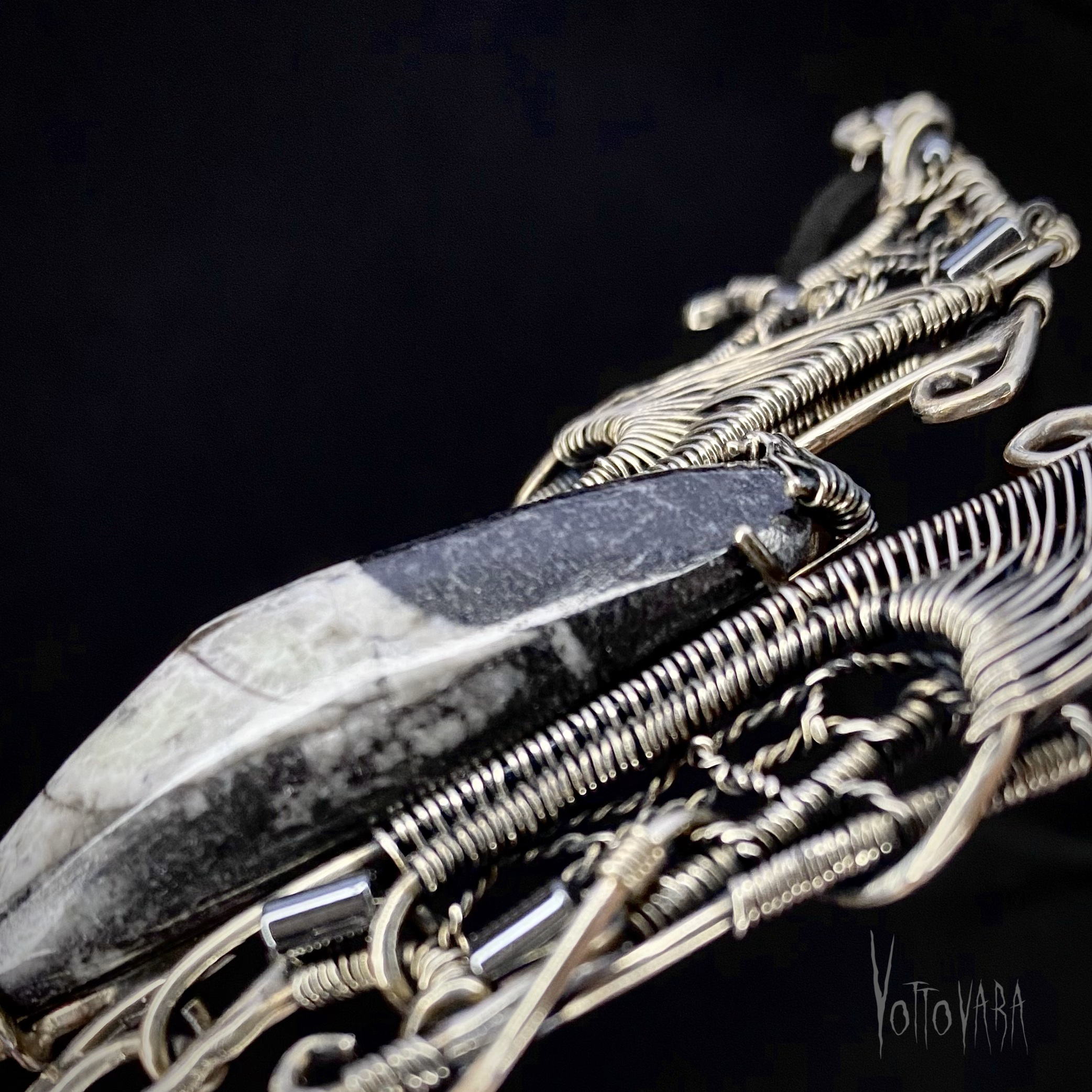 Bat of Darkness — Orthoceras Pendant - Image 3