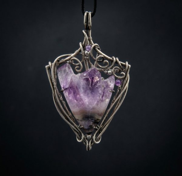 Purple bloom — Amethyst Pendant - Image 3