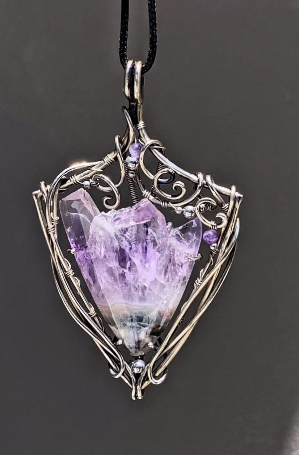 Purple bloom — Amethyst Pendant