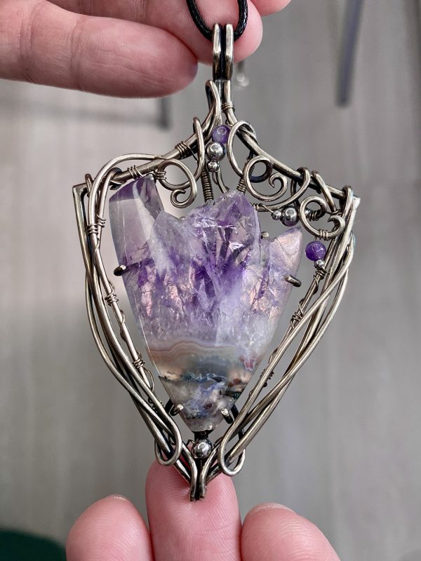 Purple bloom — Amethyst Pendant