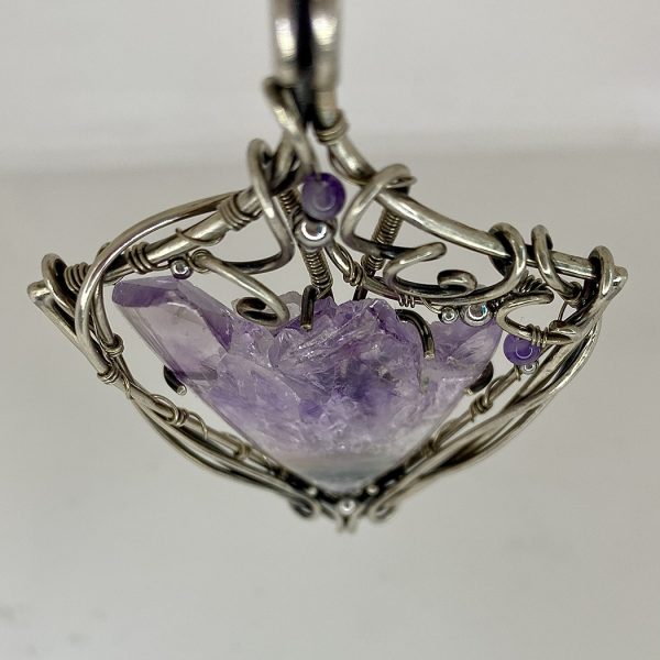 Purple bloom — Amethyst Pendant - Image 4