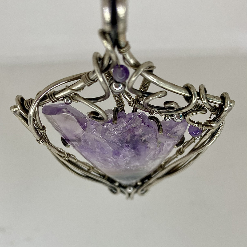 Purple bloom — Amethyst Pendant - Image 4
