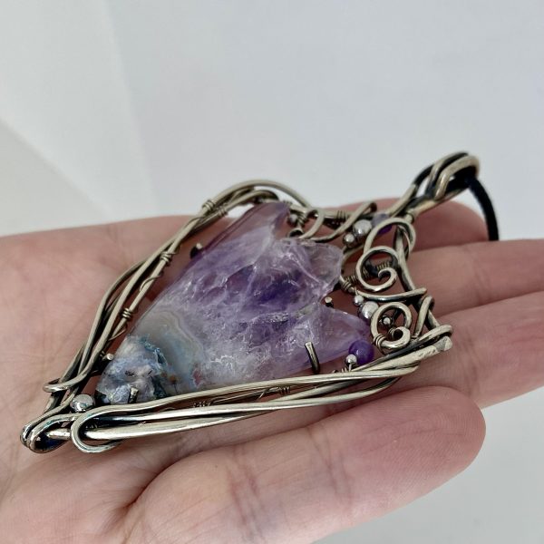 Purple bloom — Amethyst Pendant - Image 5