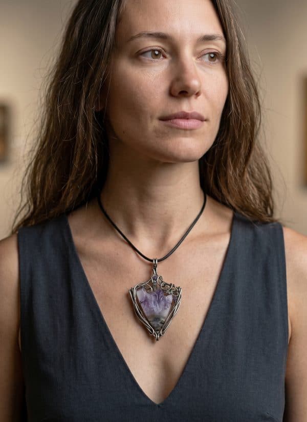 Purple bloom — Amethyst Pendant - Image 5