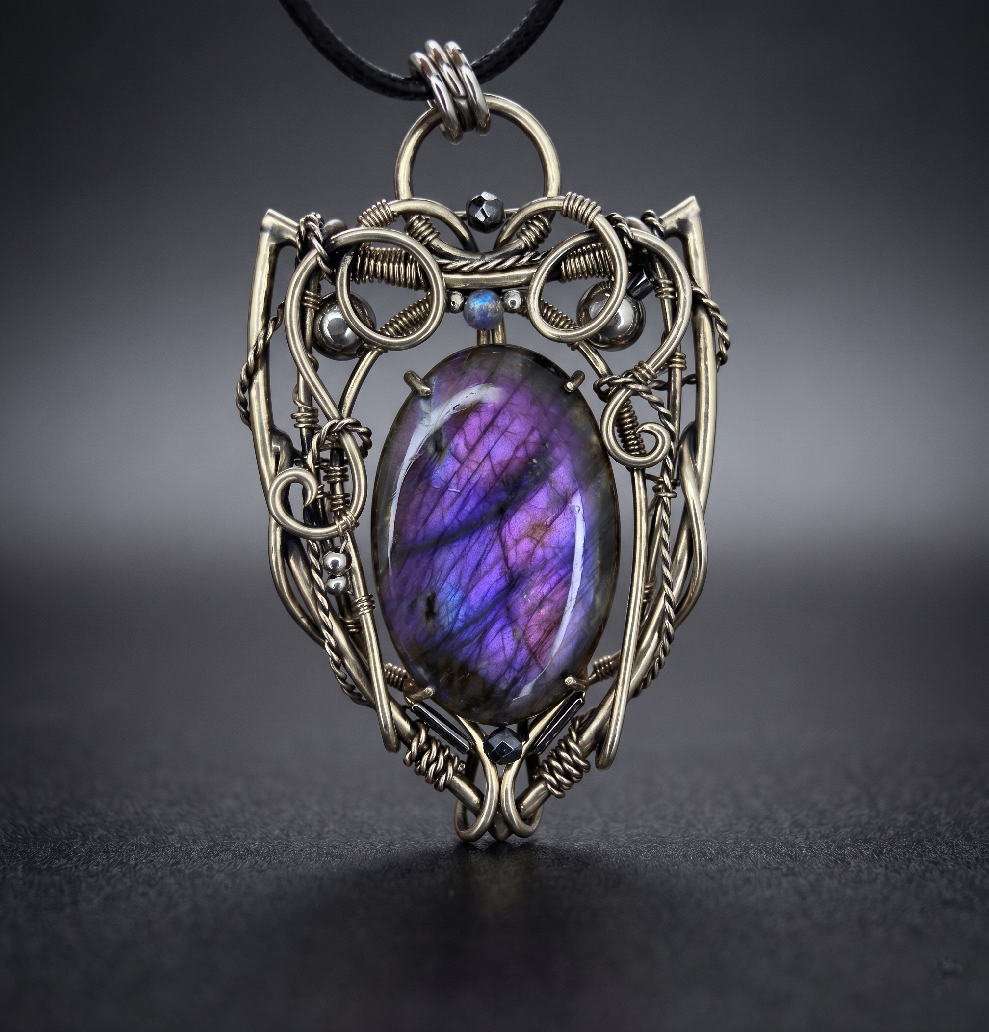Twilight Stone — Labradorite Pendant - Image 1