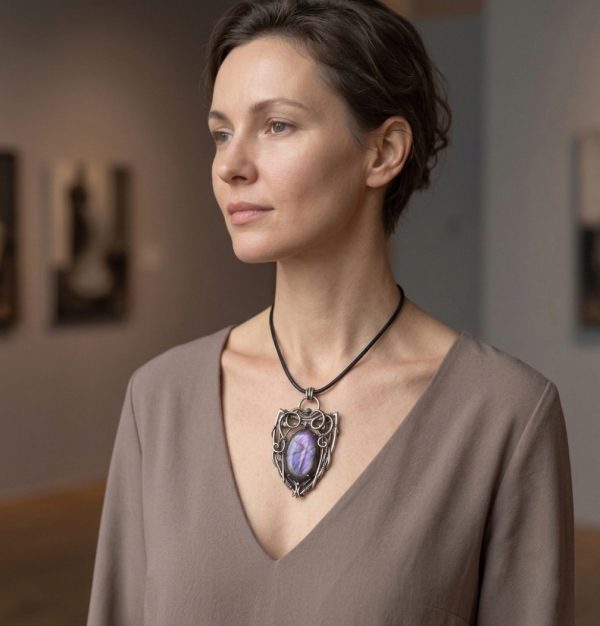 Twilight Stone — Labradorite Pendant - Image 2