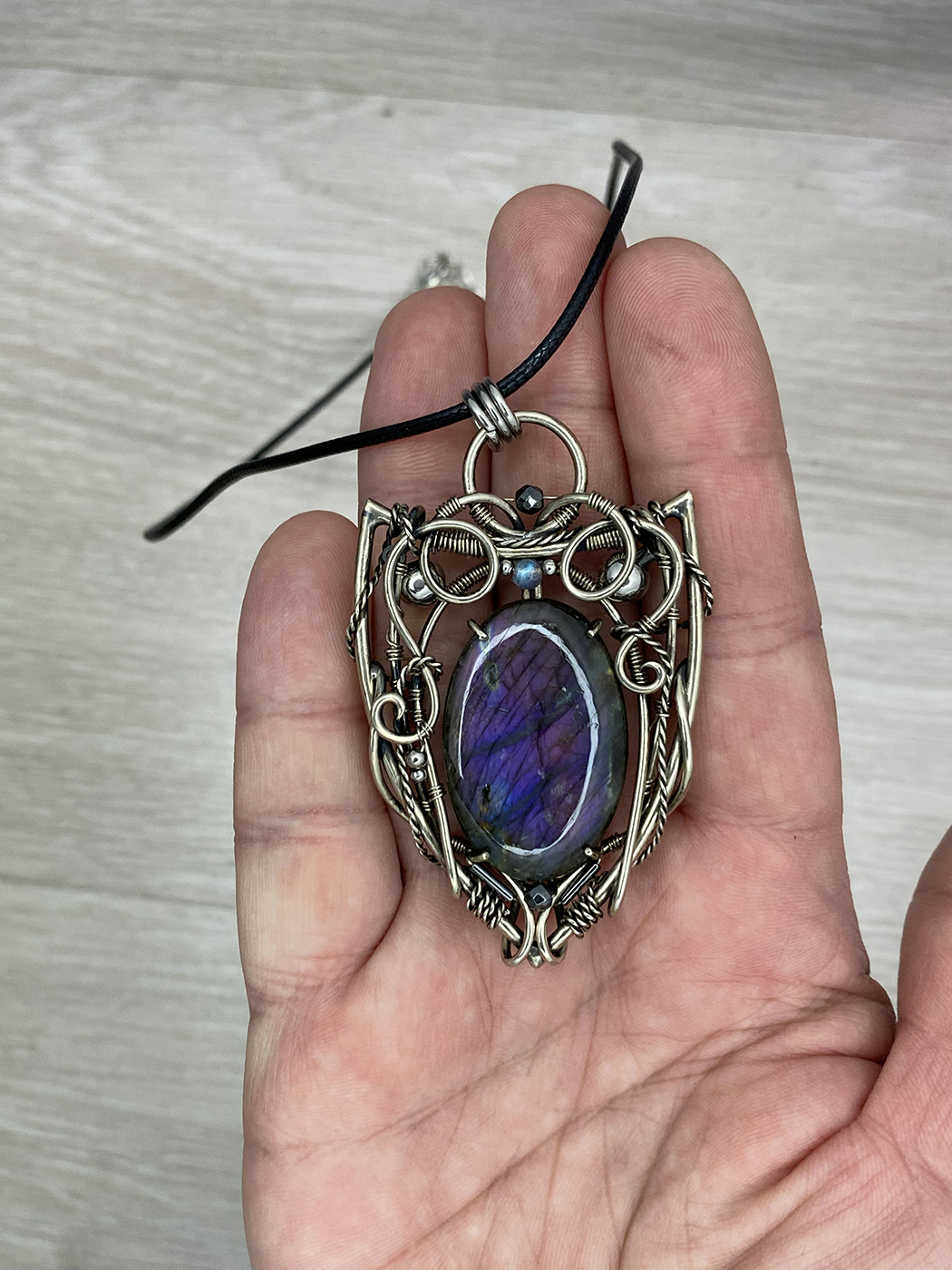 Twilight Stone — Labradorite Pendant - Image 5