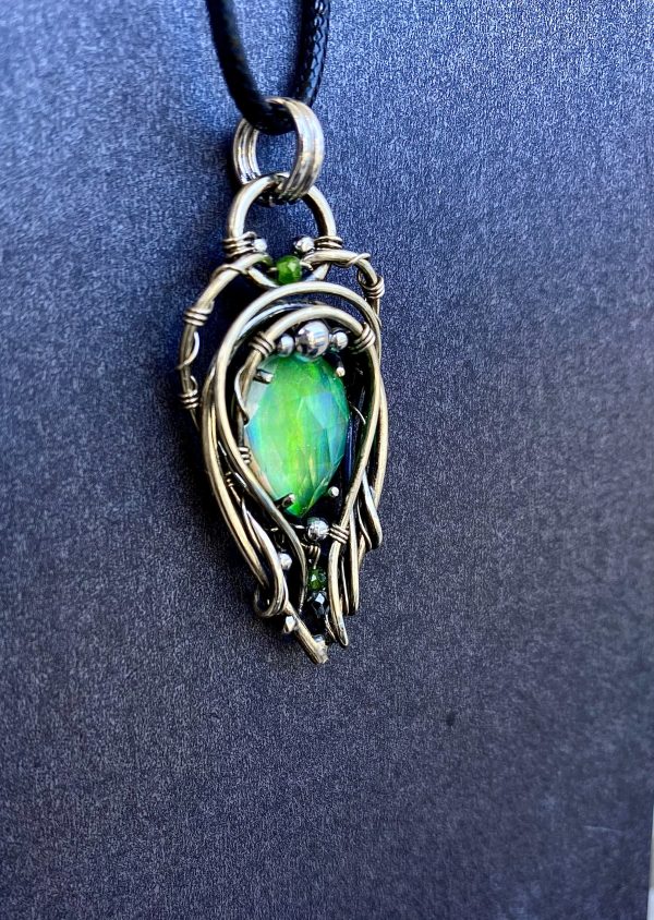 Green Spirit — Aurora Opal Pendant - Image 2